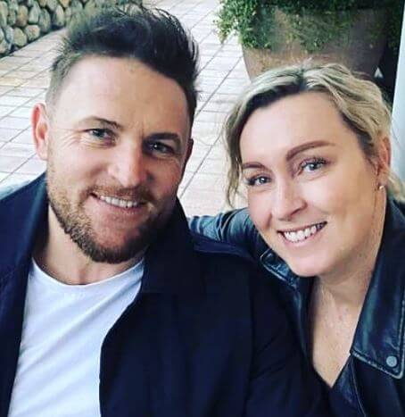 Ellissa McCullum with her spouse Brendon McCullum.